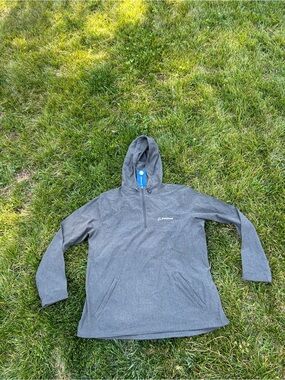 Nwt Women’s Boeing anorak‎ quarter zip pullover windbreaker dark char size large